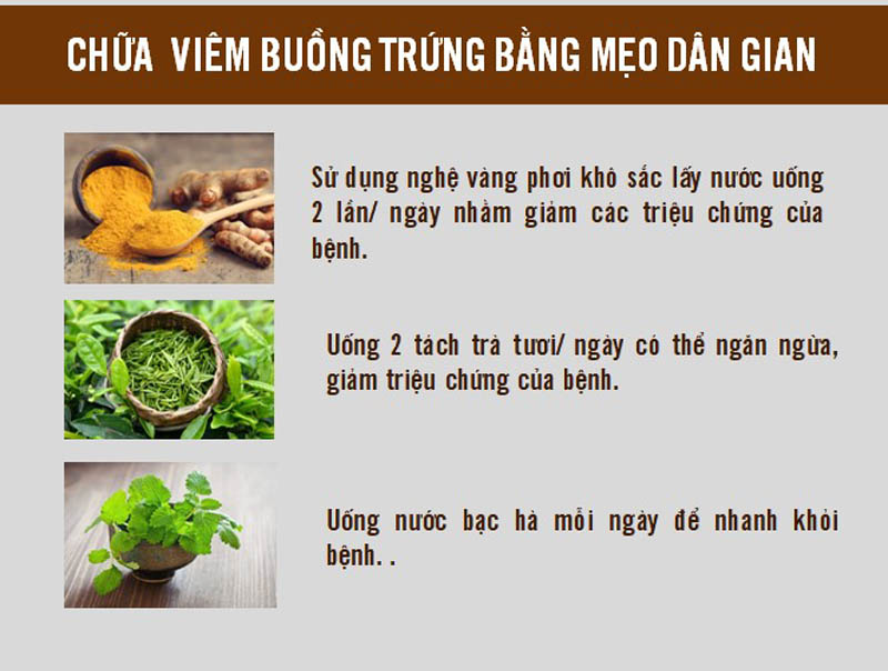 Chữa viêm buồng trứng bằng mẹo dân gian