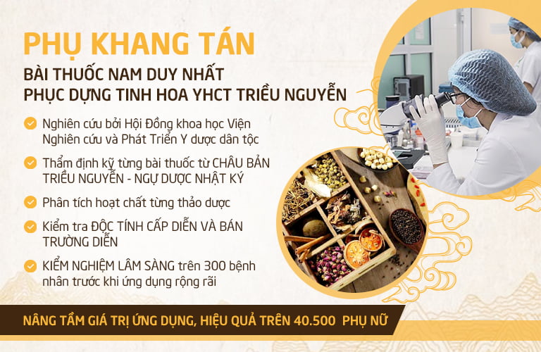 Phụ Khang Tán được nghiên cứu theo quy trình bài bản tại Viện TradiMec