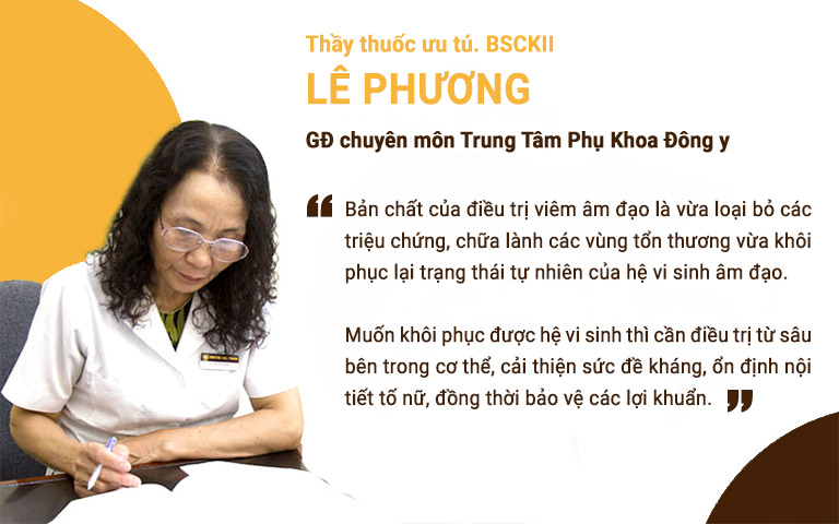 Bác sĩ Lê Phương chia sẻ về nguyên tắc cốt lõi trong điều trị viêm âm đạo