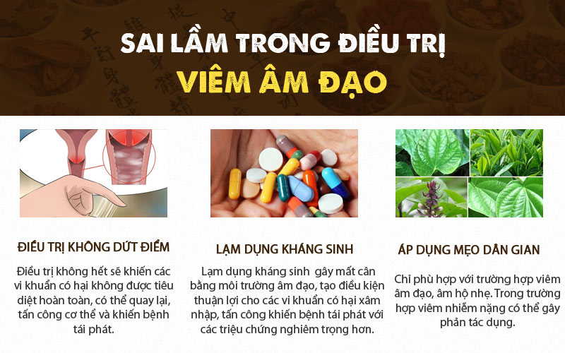 Sai lầm trong điều trị viêm âm đạo