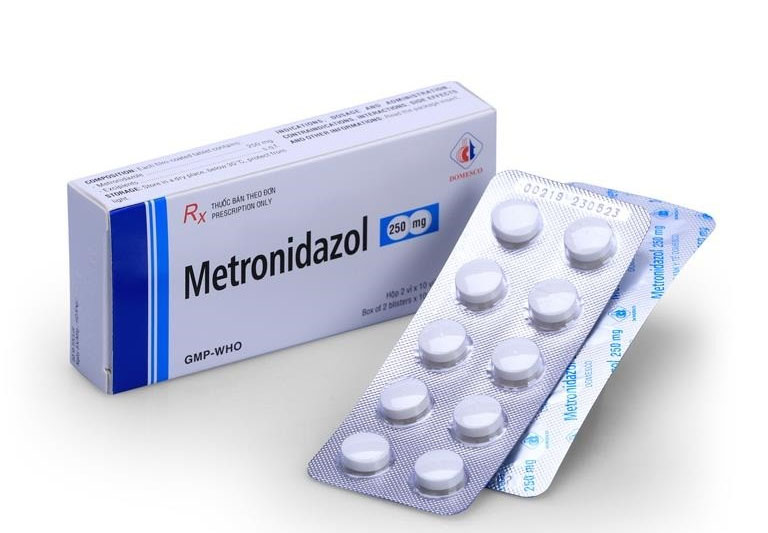 Thuốc trị viêm cổ tử cung Metronidazol loại viên uống.